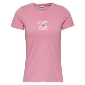 Tommy Jeans dámské růžové tričko